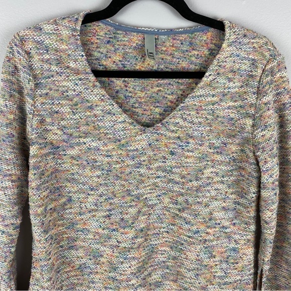 KUT from the Kloth Multi Colour Knit Pullover V Neck Sweater Small - Picture 3 of 11